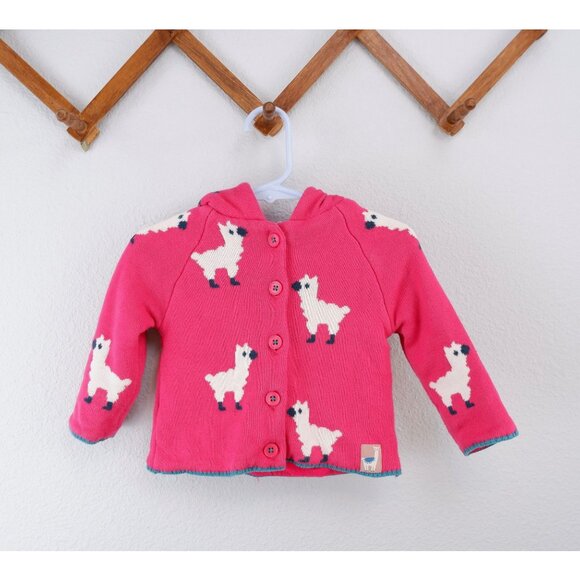 John Lewis Pink Llama Baby Girl Sweater, size 6-9 months - Picture 5 of 12